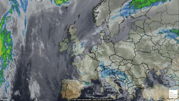 Espanja Sää satelliitti kartta 