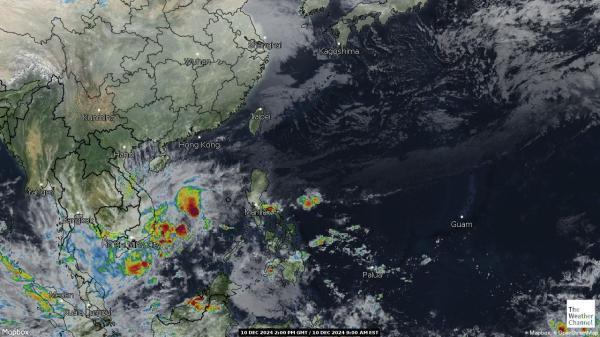 Taiwan Sää satelliitti kartta 