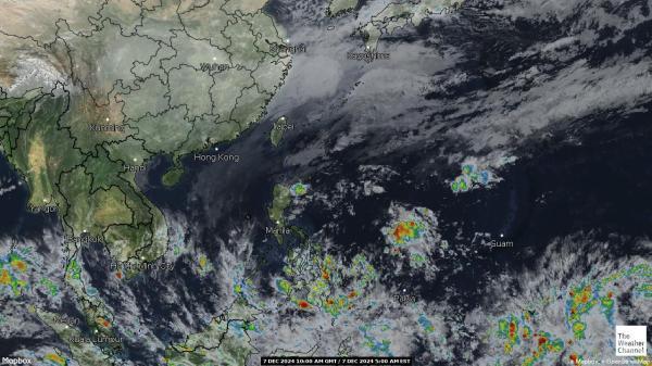 Taiwan Sää satelliitti kartta 