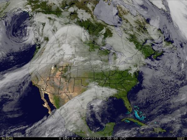 USA Alabama Sää satelliitti kartta 