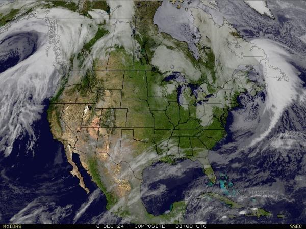 USA Alabama Sää satelliitti kartta 