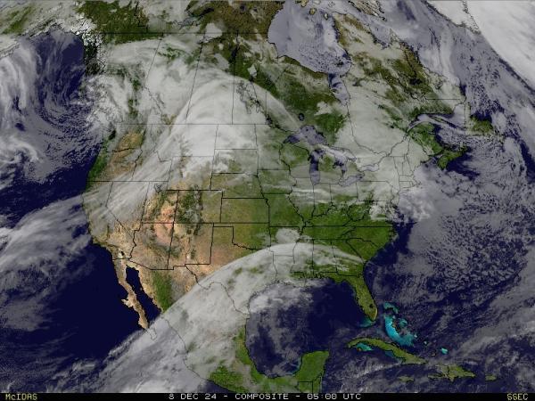 USA Alabama Sää satelliitti kartta 