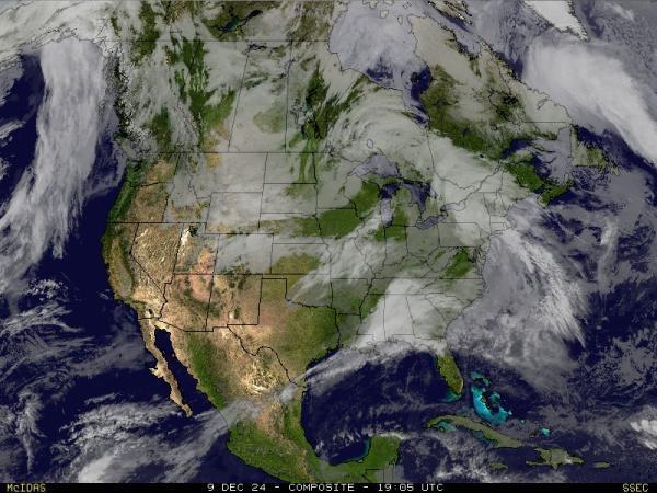 USA Alabama Sää satelliitti kartta 