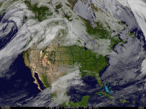 USA Alabama Sää satelliitti kartta 