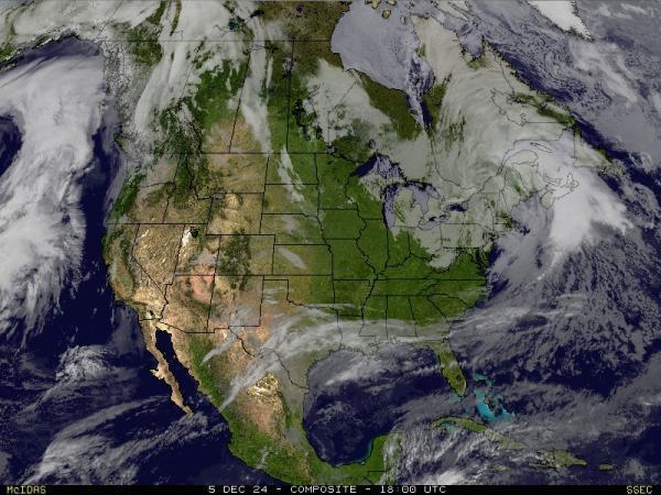 USA Alabama Sää satelliitti kartta 