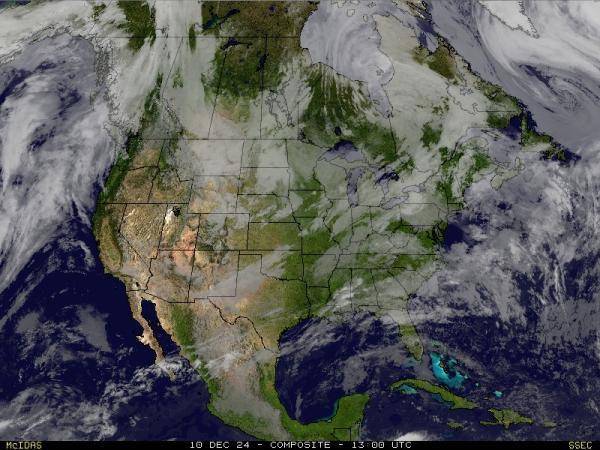 USA Alabama Sää satelliitti kartta 