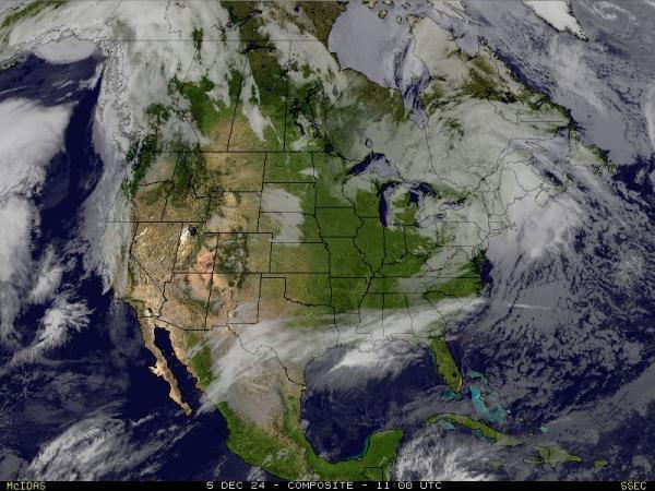 USA Alabama Sää satelliitti kartta 