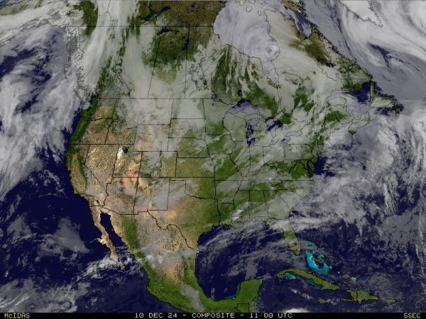 USA Alabama Sää satelliitti kartta 