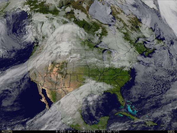 USA Alabama Sää satelliitti kartta 