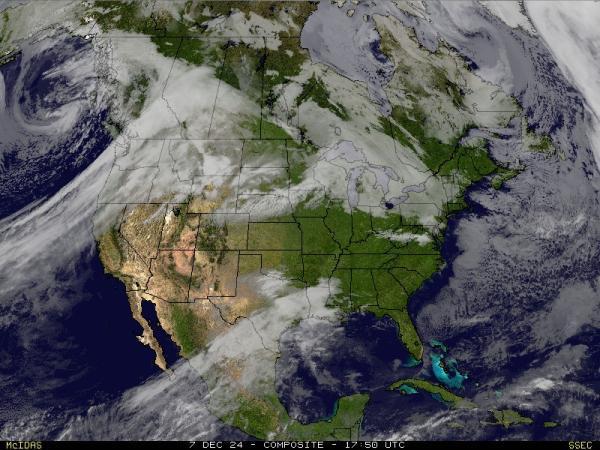 USA Alabama Sää satelliitti kartta 