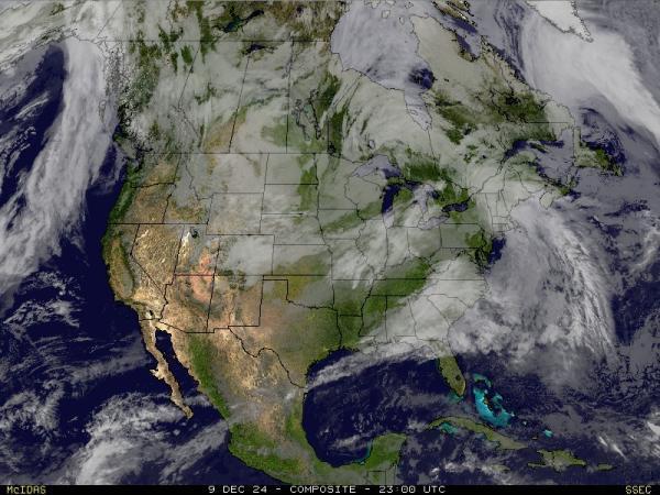 USA Alabama Sää satelliitti kartta 