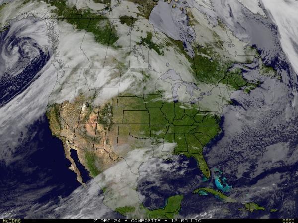 USA Alabama Sää satelliitti kartta 