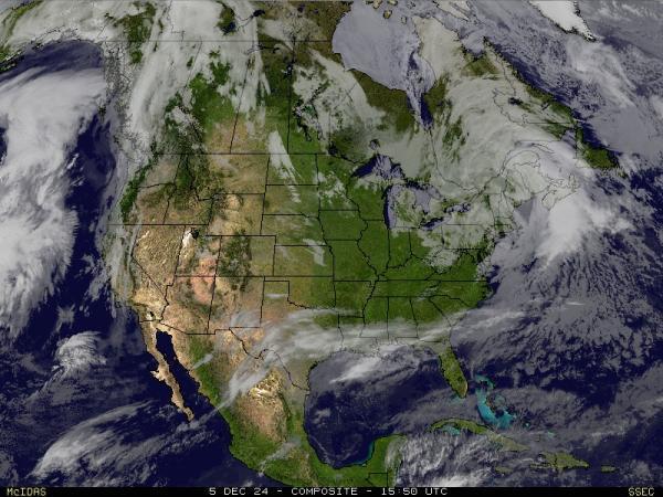 USA Alabama Sää satelliitti kartta 