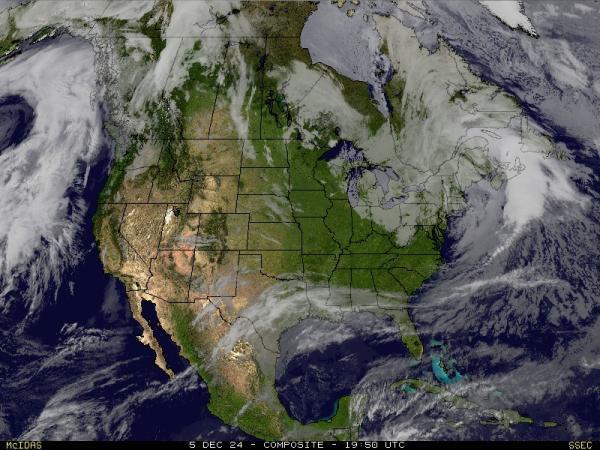 USA Alabama Sää satelliitti kartta 