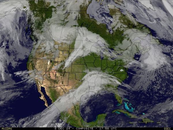 USA Alabama Sää satelliitti kartta 