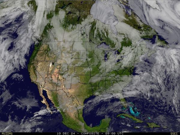 USA Alabama Sää satelliitti kartta 