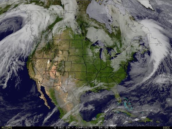 USA Alabama Sää satelliitti kartta 