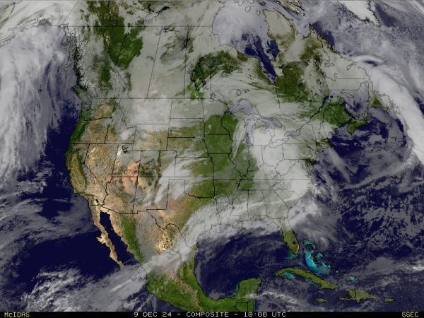 USA Alabama Sää satelliitti kartta 