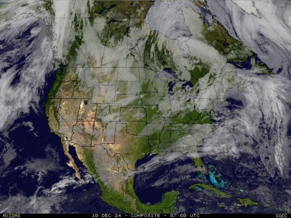 USA Alabama Sää satelliitti kartta 