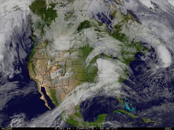 USA Alabama Sää satelliitti kartta 