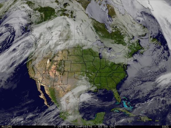 USA Alabama Sää satelliitti kartta 