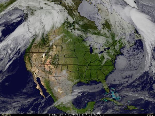 USA Alabama Sää satelliitti kartta 