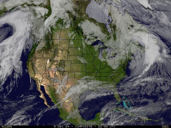 USA Alabama Sää satelliitti kartta 