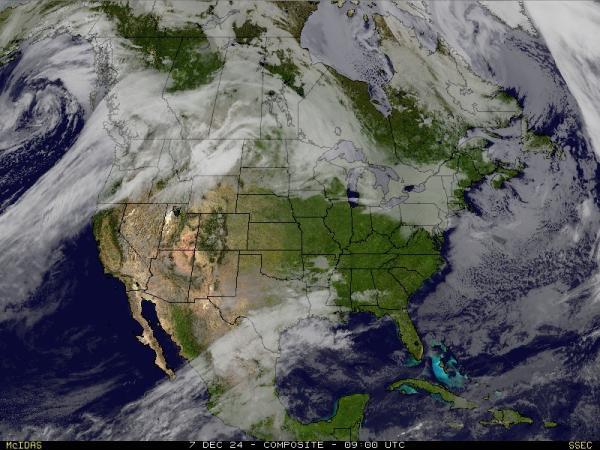 USA Alabama Sää satelliitti kartta 