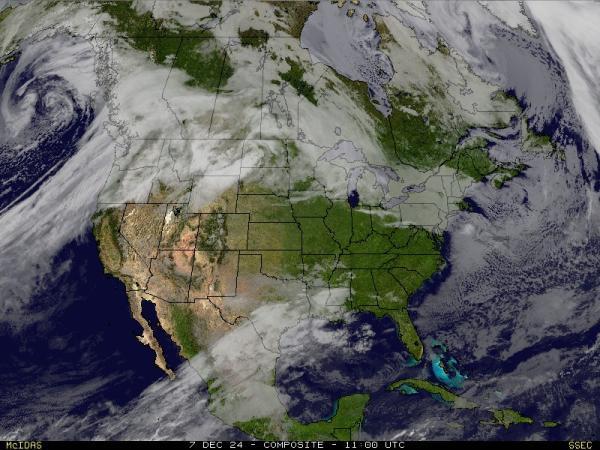 USA Alabama Sää satelliitti kartta 