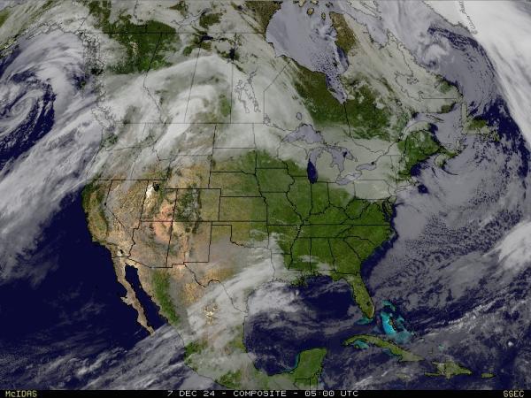 USA Alabama Sää satelliitti kartta 