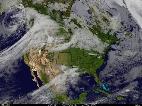 USA Alabama Sää satelliitti kartta 