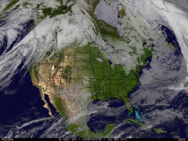 USA Alabama Sää satelliitti kartta 