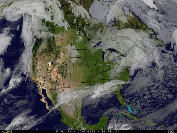 USA Alabama Sää satelliitti kartta 