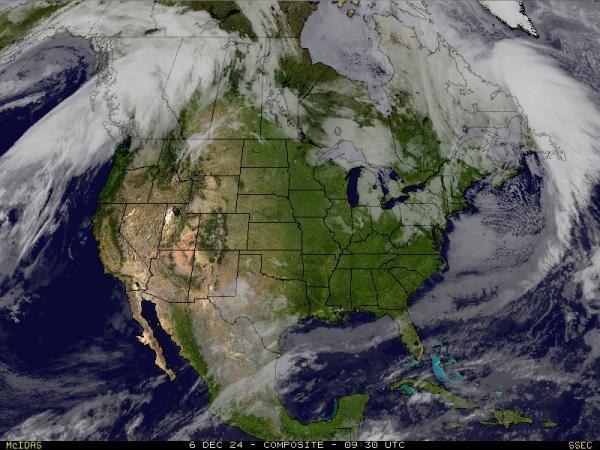 USA Alabama Sää satelliitti kartta 