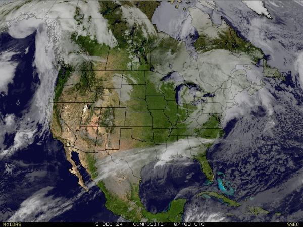 USA Alabama Sää satelliitti kartta 