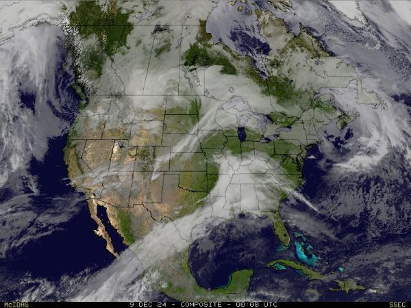 USA Alabama Sää satelliitti kartta 