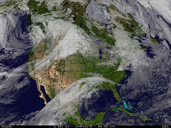 USA Alabama Sää satelliitti kartta 