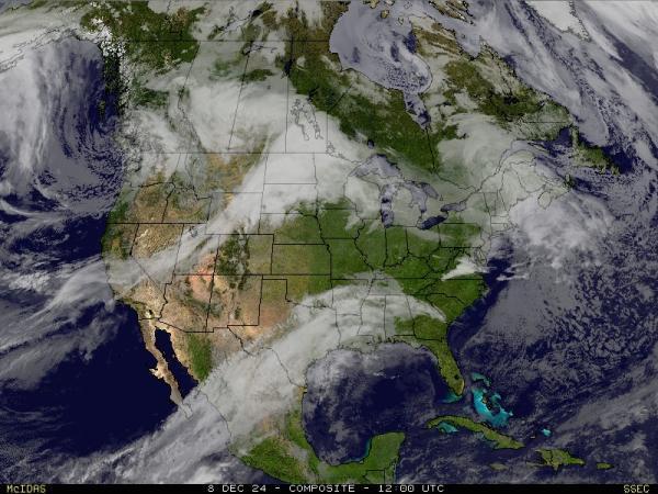 USA Alabama Sää satelliitti kartta 