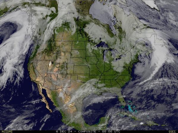 USA Alabama Sää satelliitti kartta 