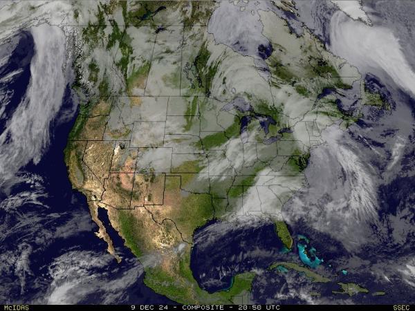 USA Alabama Sää satelliitti kartta 