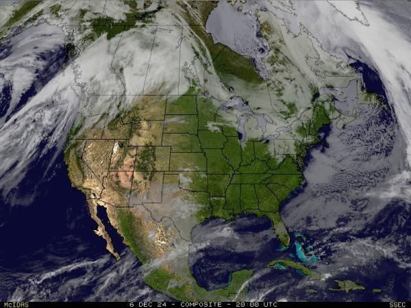 USA Alabama Sää satelliitti kartta 