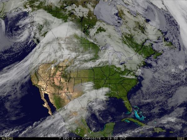 USA Alabama Sää satelliitti kartta 