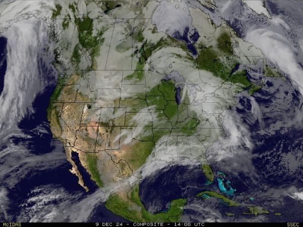 USA Alabama Sää satelliitti kartta 