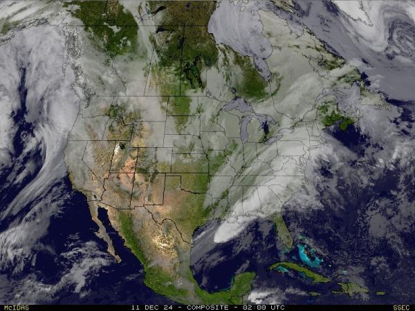 USA Alabama Sää satelliitti kartta 