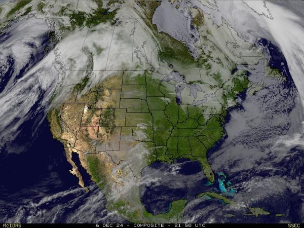 USA Alabama Sää satelliitti kartta 