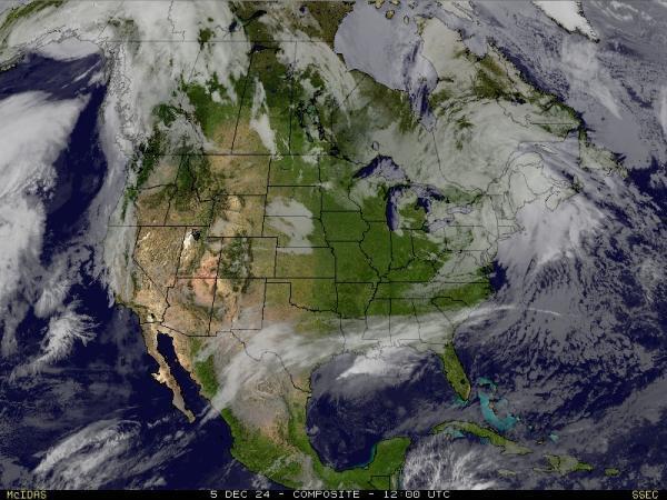 USA Alabama Sää satelliitti kartta 