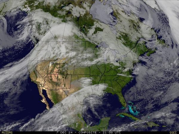 USA Alabama Sää satelliitti kartta 