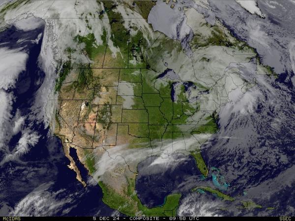 USA Alabama Sää satelliitti kartta 