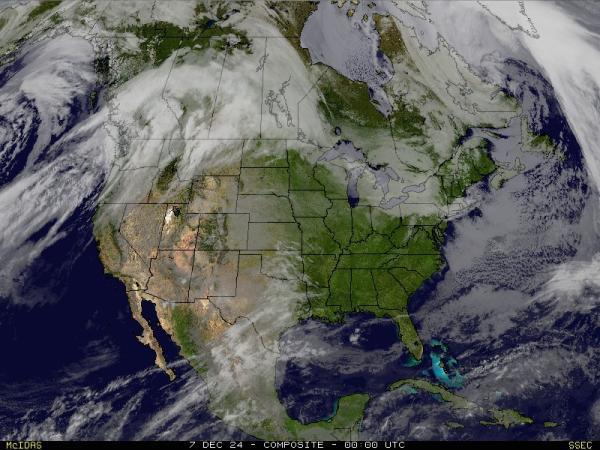 USA Alabama Sää satelliitti kartta 