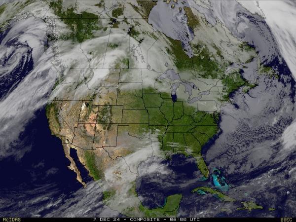 USA Alabama Sää satelliitti kartta 